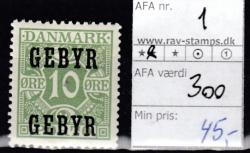 Ugeauktion 915 - Gebyrmærker #226108