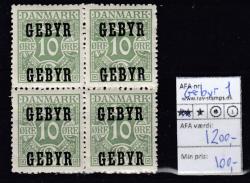 Ugeauktion 915 - Gebyrm&aelig;rker #226112