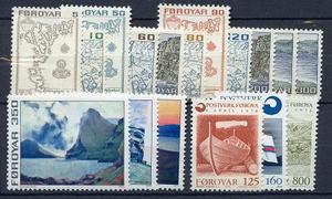 Ugeauktion 824 - Færøerne årssæt. 1976 - 1989 #250006
